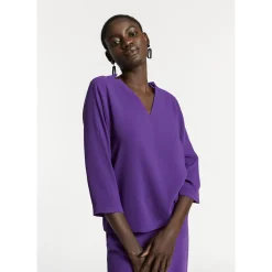 Blouse met V-hals