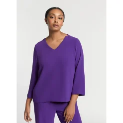 Blouse met V-hals