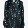 Blouse met winterse print