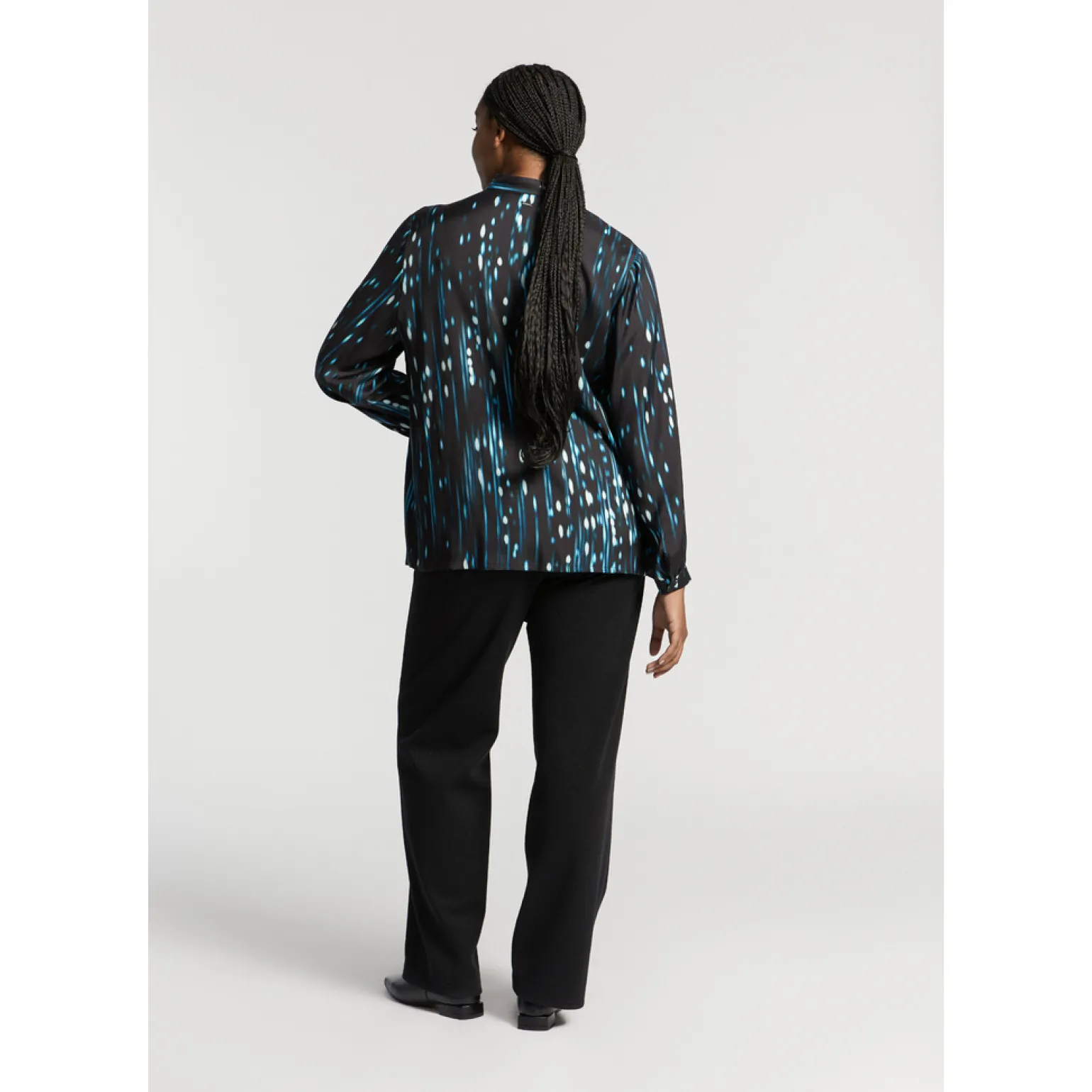 Blouse met winterse print
