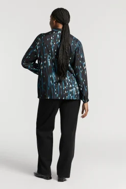 Blouse met winterse print