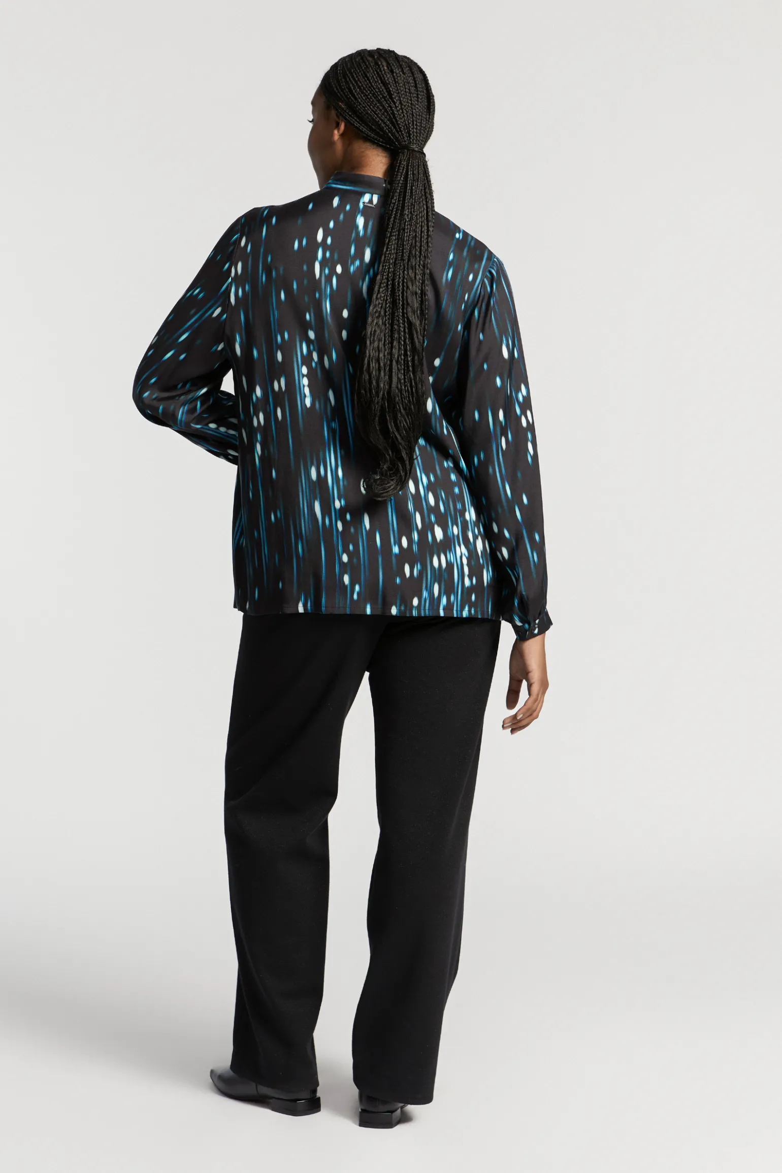 Blouse met winterse print