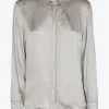 Blouse met zijde