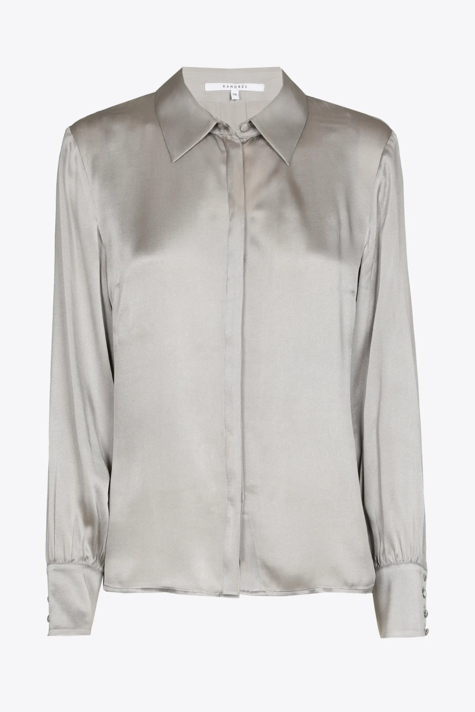 Blouse met zijde