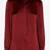 Blouse met zijde