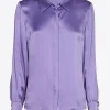 Blouse met zijde