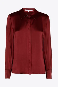 Blouse met zijde
