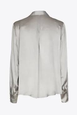 Blouse met zijde