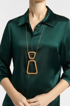 Blouse met zijde