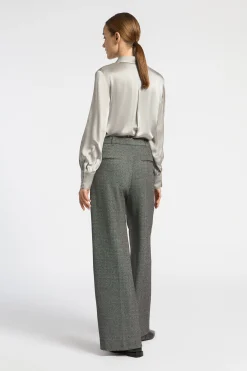Blouse met zijde