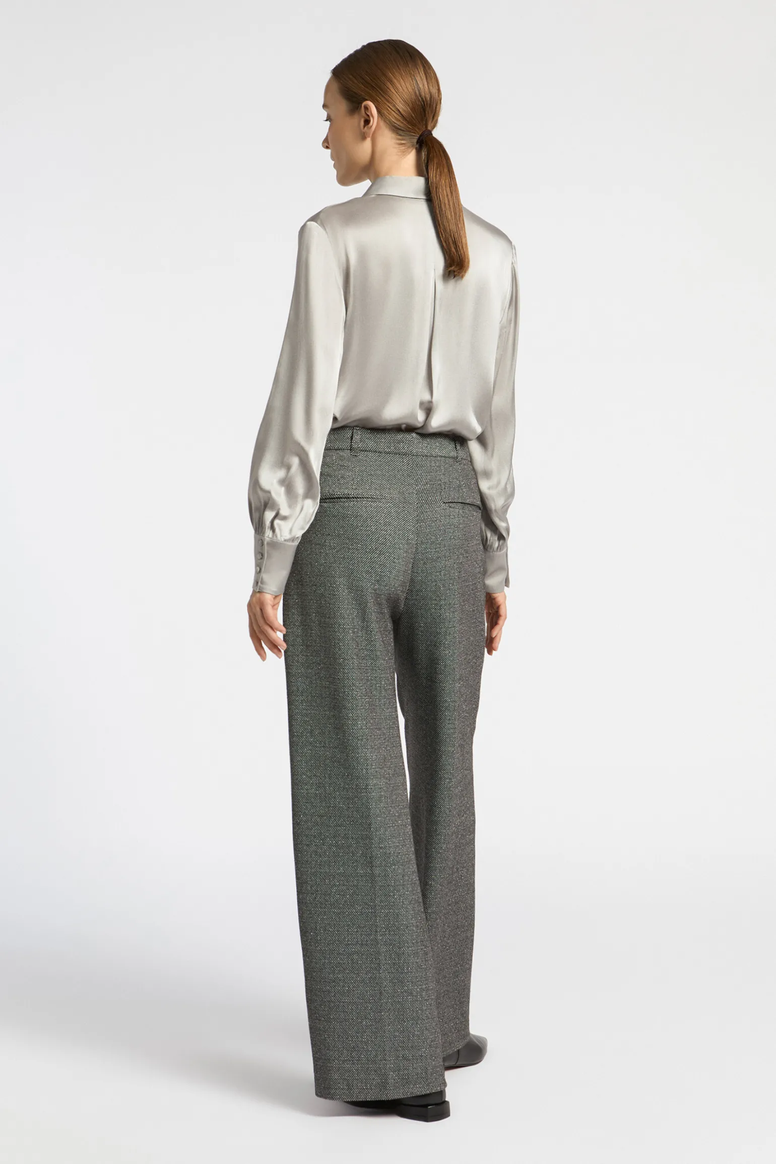 Blouse met zijde