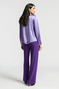 Blouse met zijde