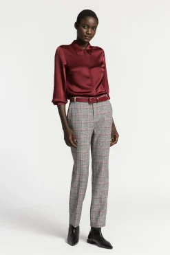 Blouse met zijde