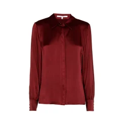 Blouse met zijde