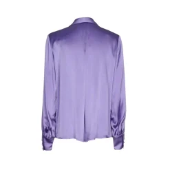 Blouse met zijde
