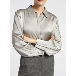 Blouse met zijde
