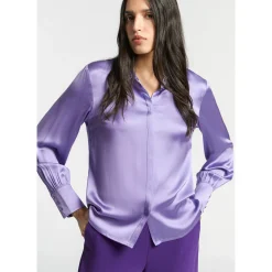 Blouse met zijde