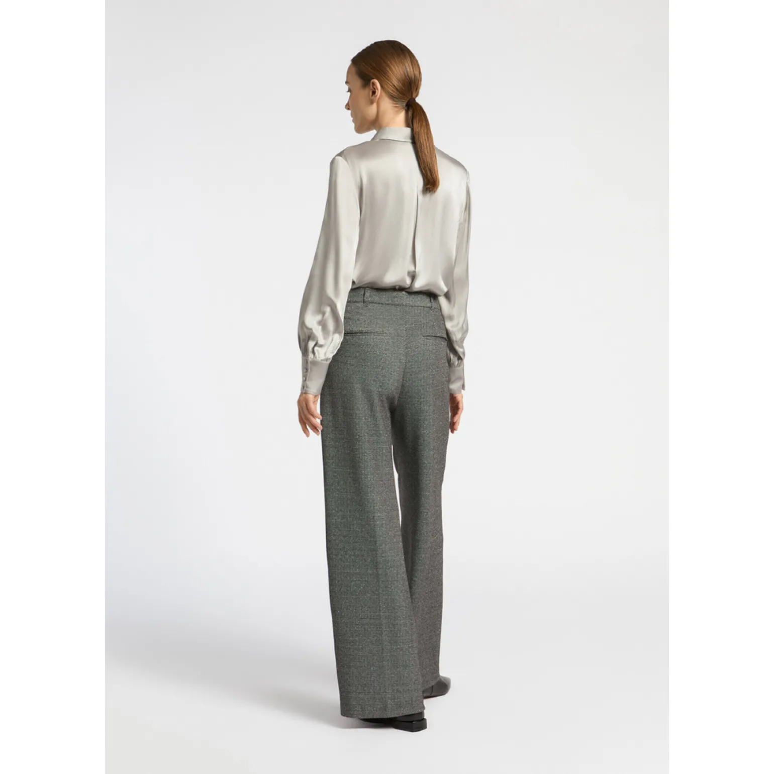 Blouse met zijde