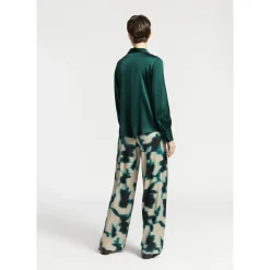Blouse met zijde