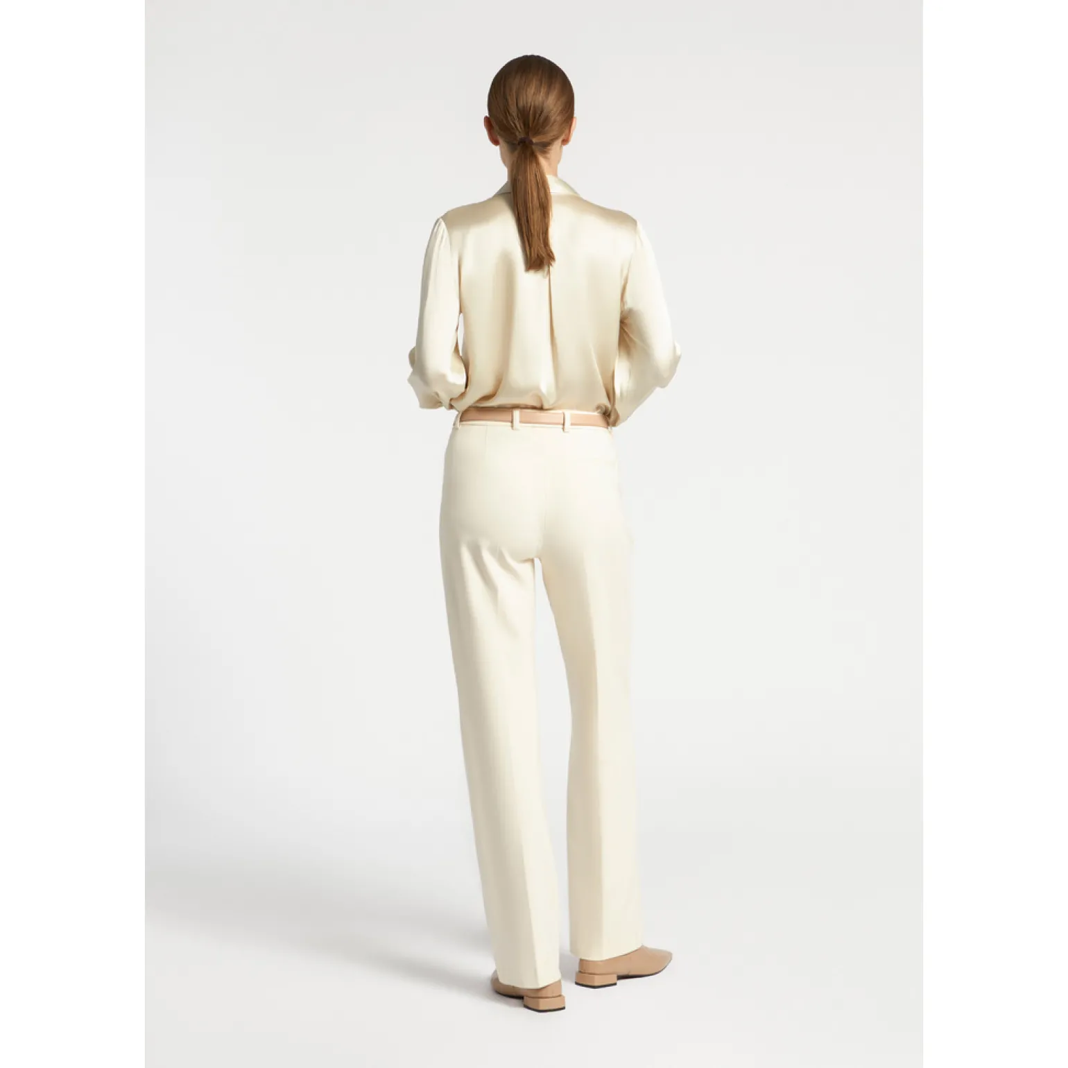 Blouse met zijde