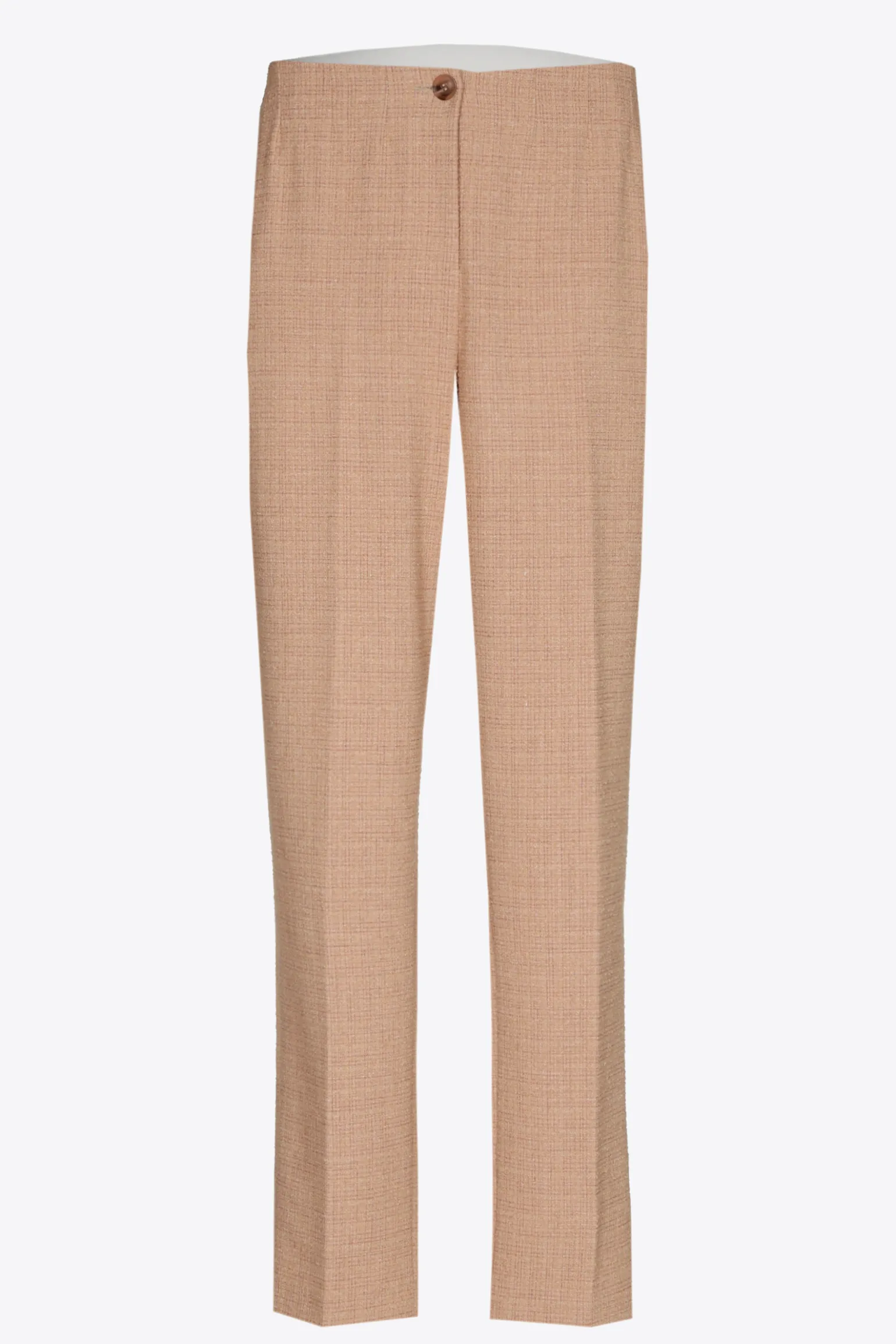 Bouclette broek met smalle pijpen