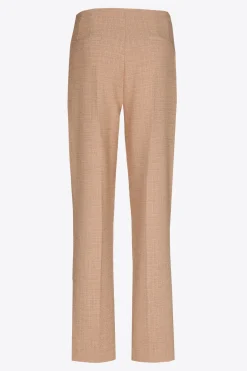 Bouclette broek met smalle pijpen