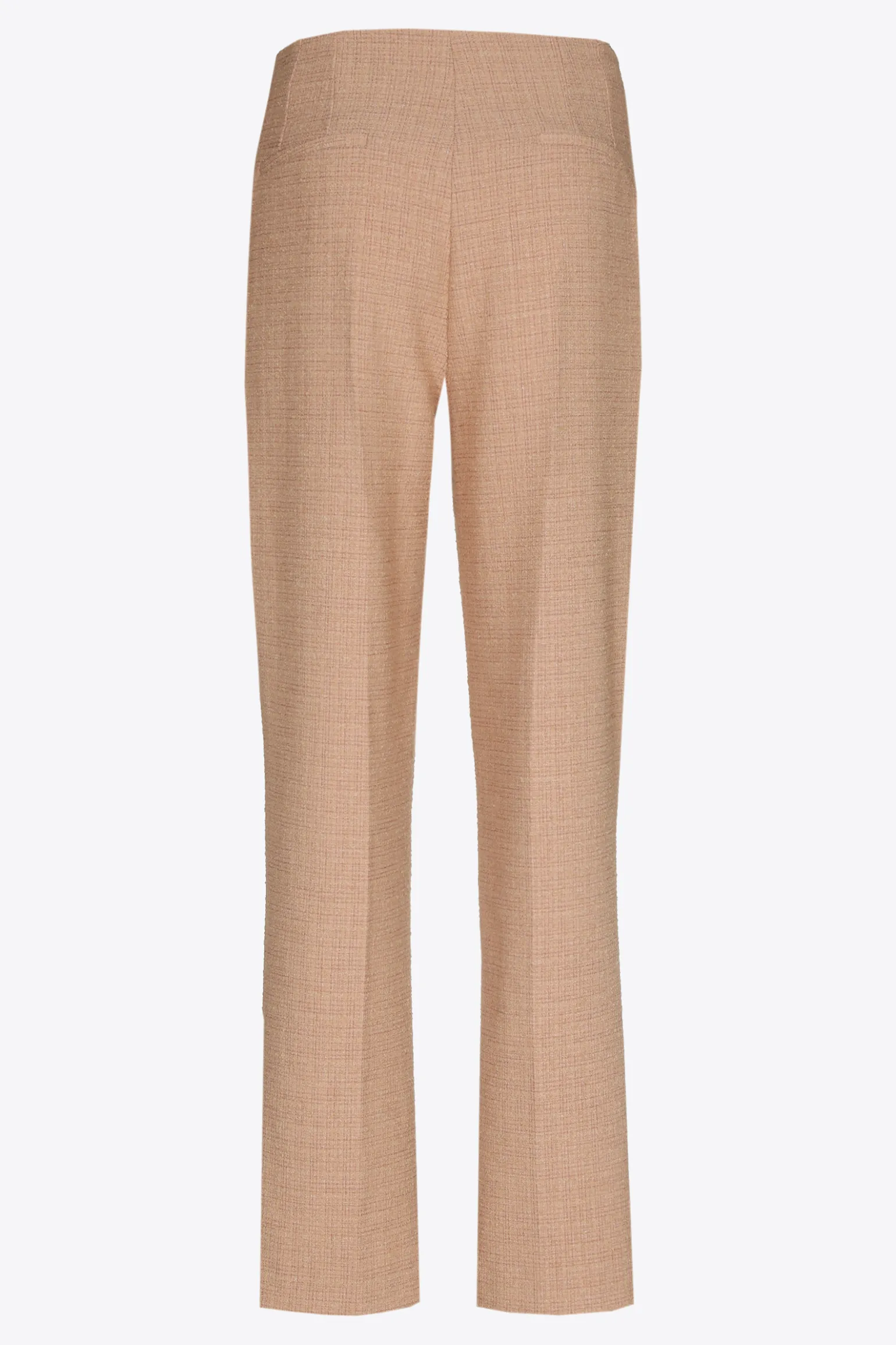 Bouclette broek met smalle pijpen