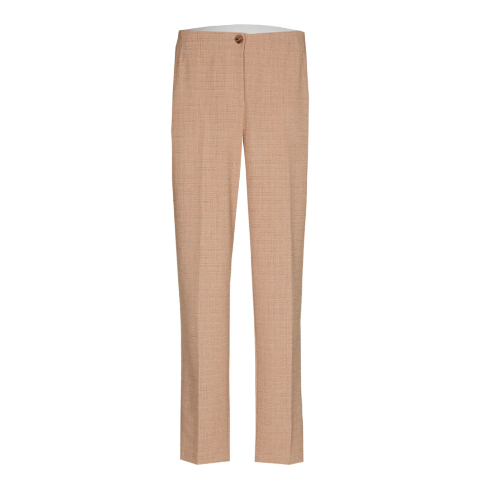 Bouclette broek met smalle pijpen