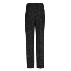 Bouclette broek met smalle pijpen