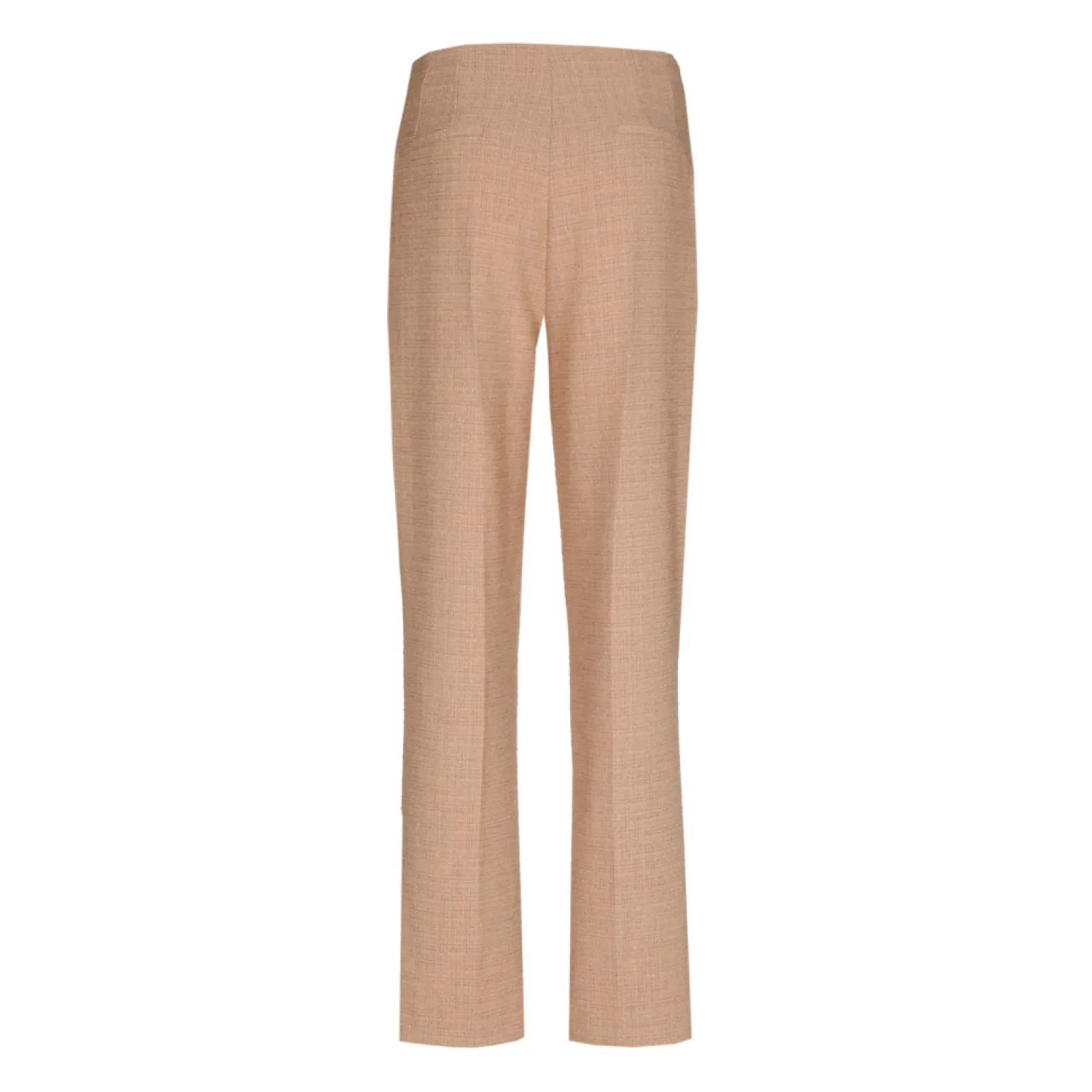 Bouclette broek met smalle pijpen
