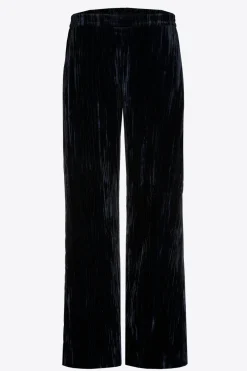 Broek in crushed velvet
