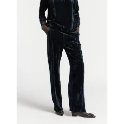 Broek in crushed velvet