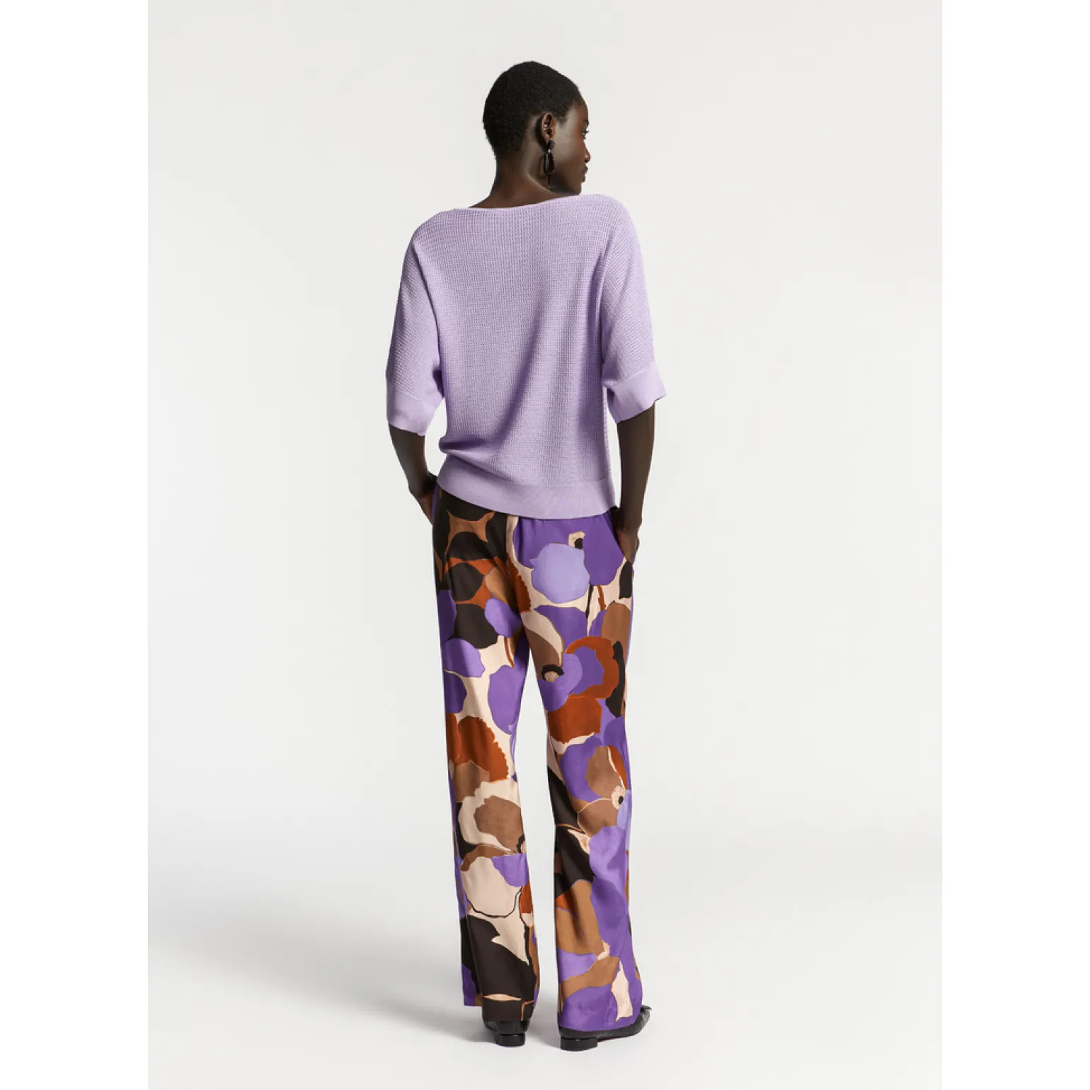 Broek met bloemenprint