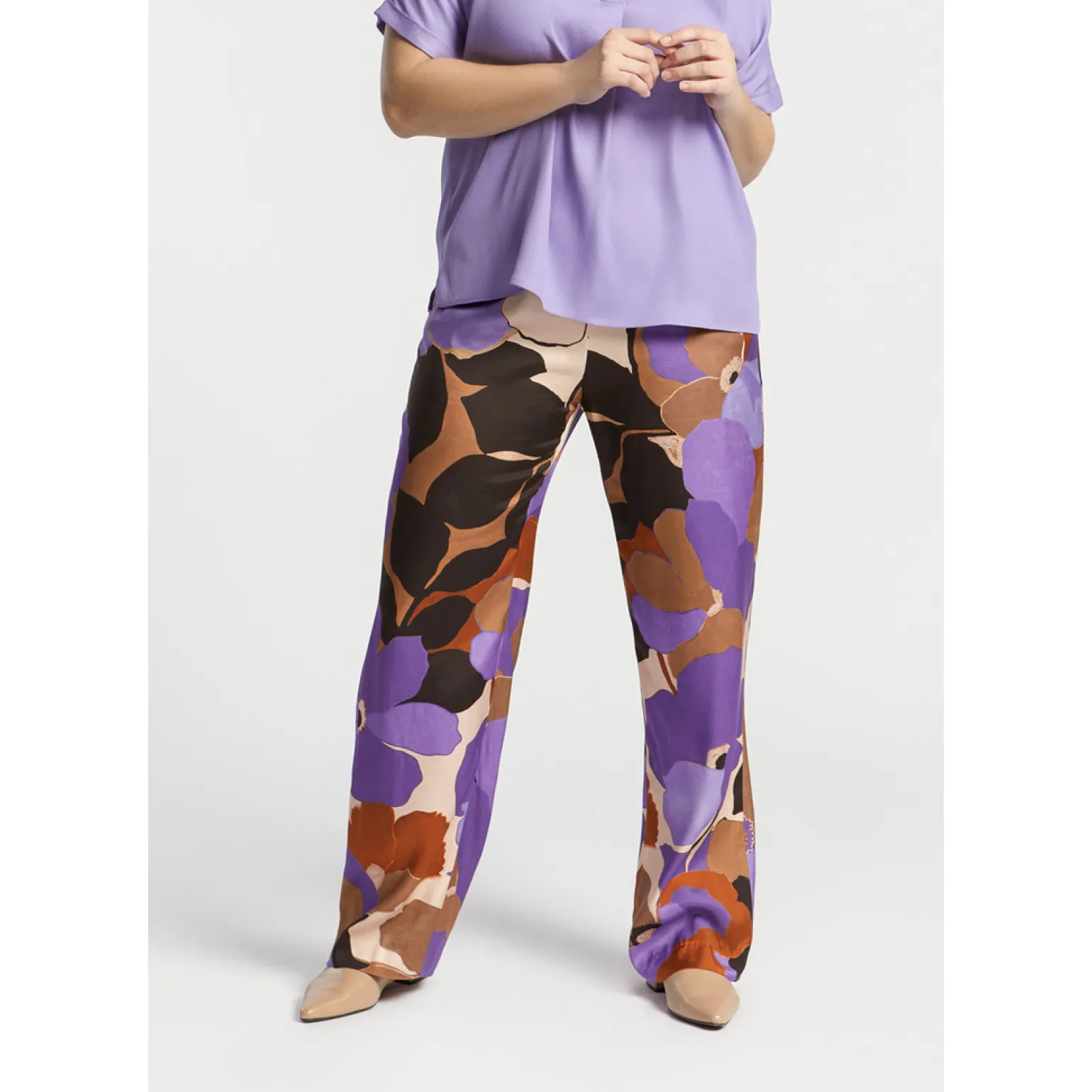 Broek met bloemenprint