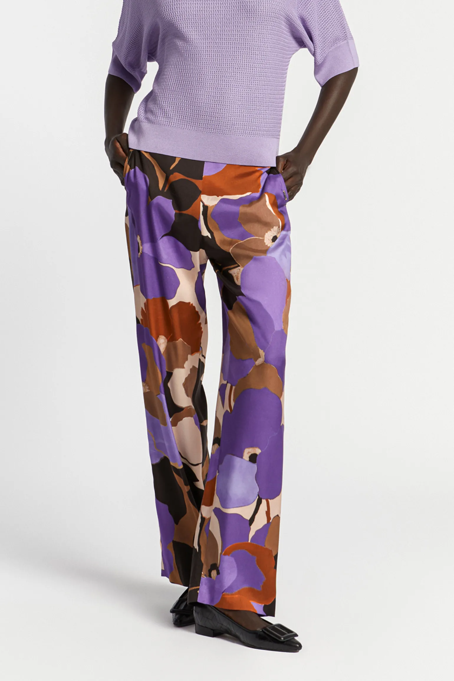 Broek met bloemenprint