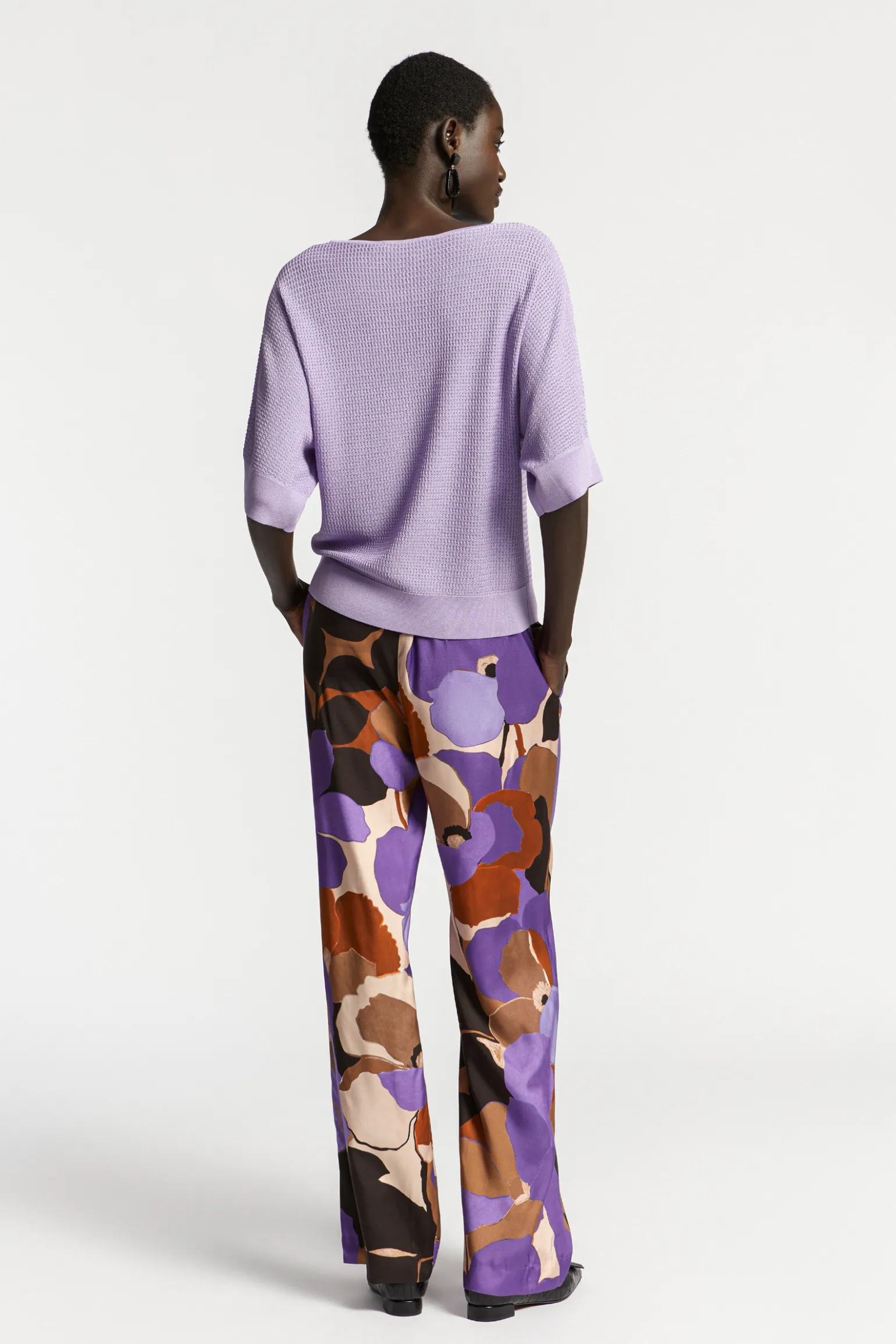 Broek met bloemenprint