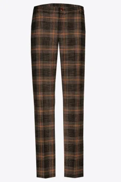 Broek met grote ruitenprint