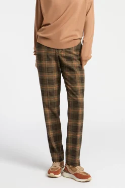 Broek met grote ruitenprint