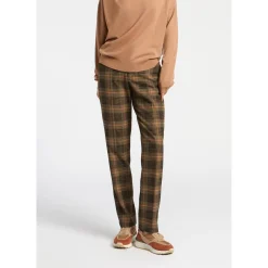 Broek met grote ruitenprint