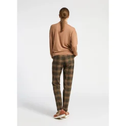 Broek met grote ruitenprint