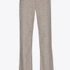 Broek met kleine ruitenprint