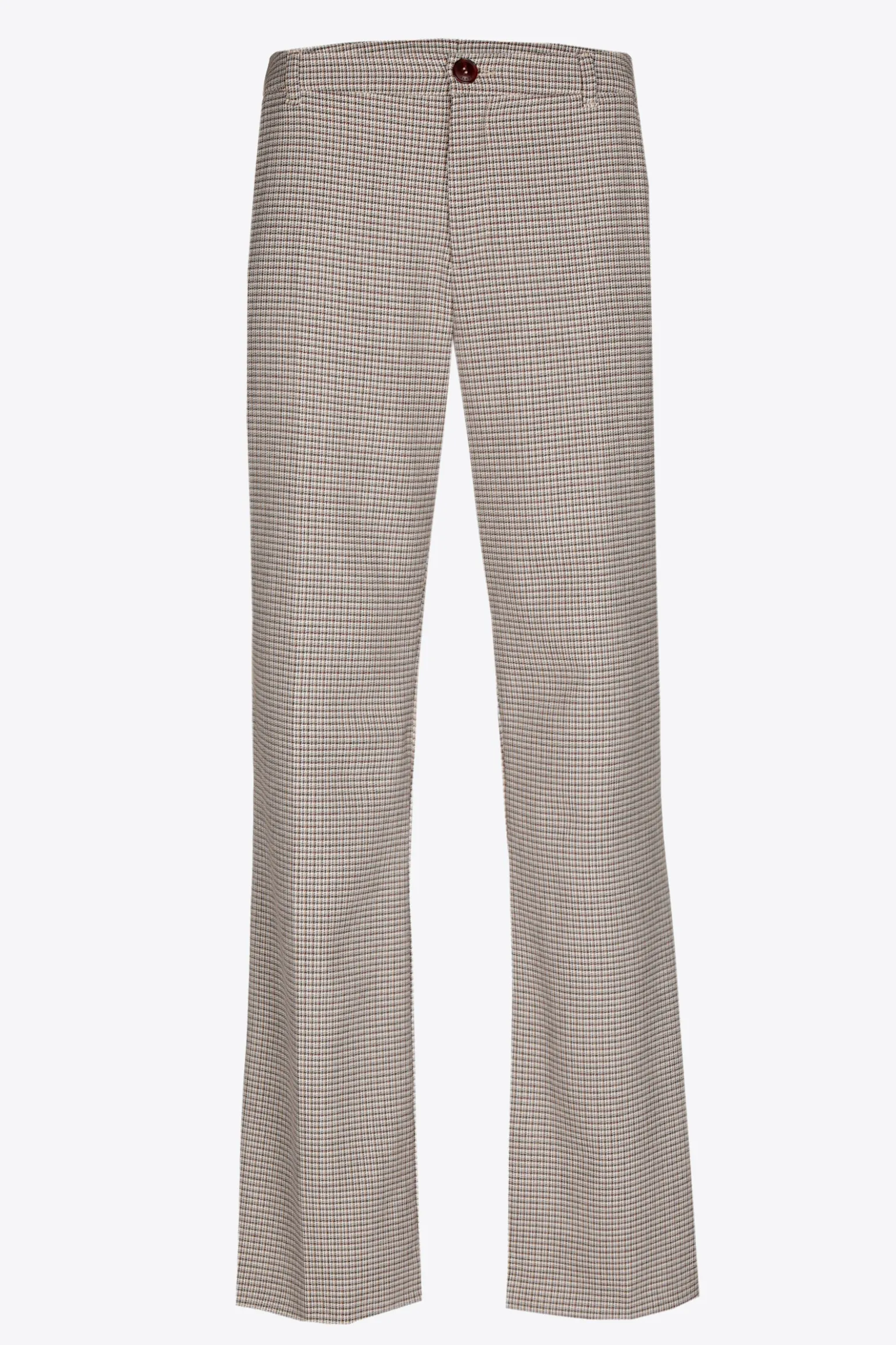 Broek met kleine ruitenprint