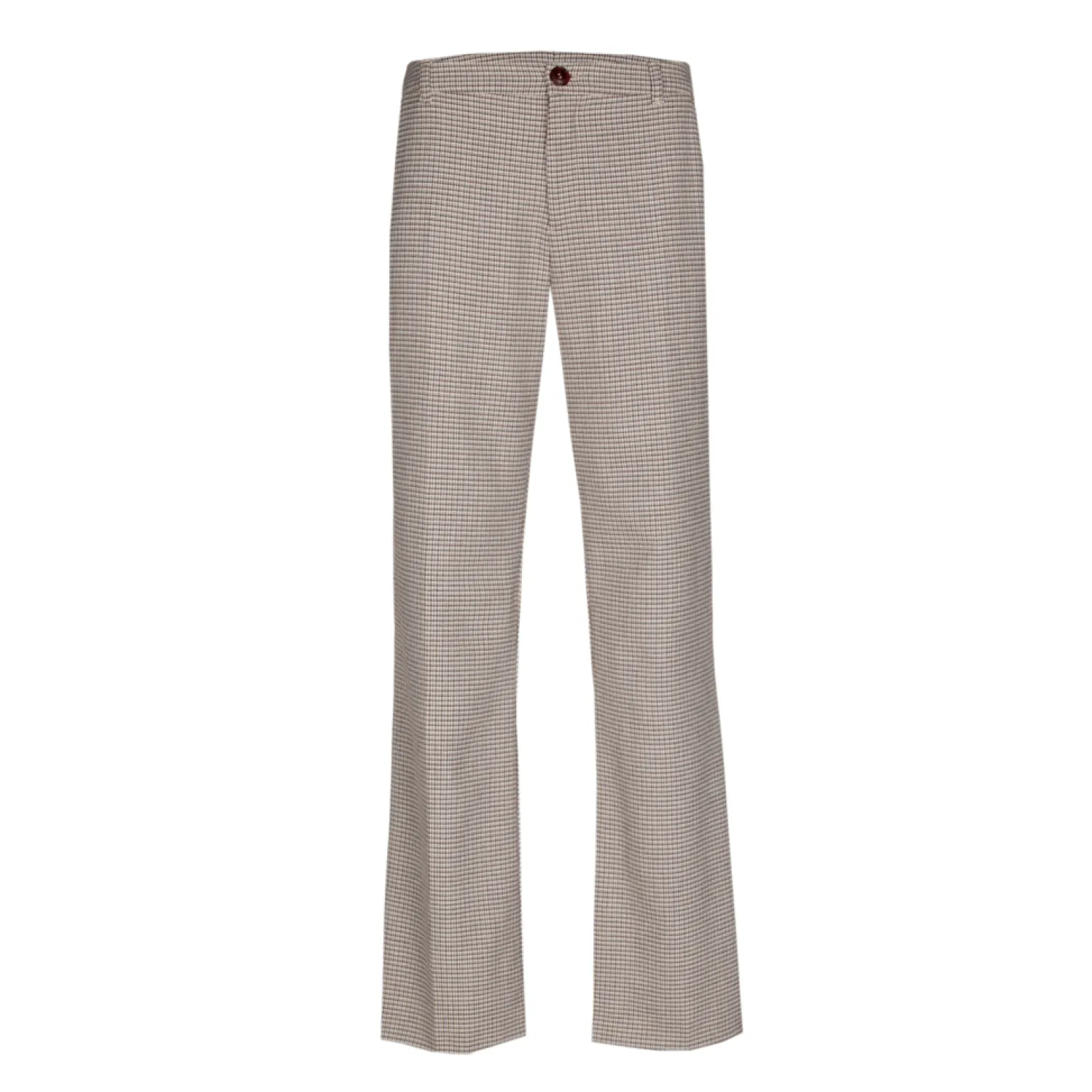 Broek met kleine ruitenprint