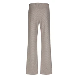 Broek met kleine ruitenprint