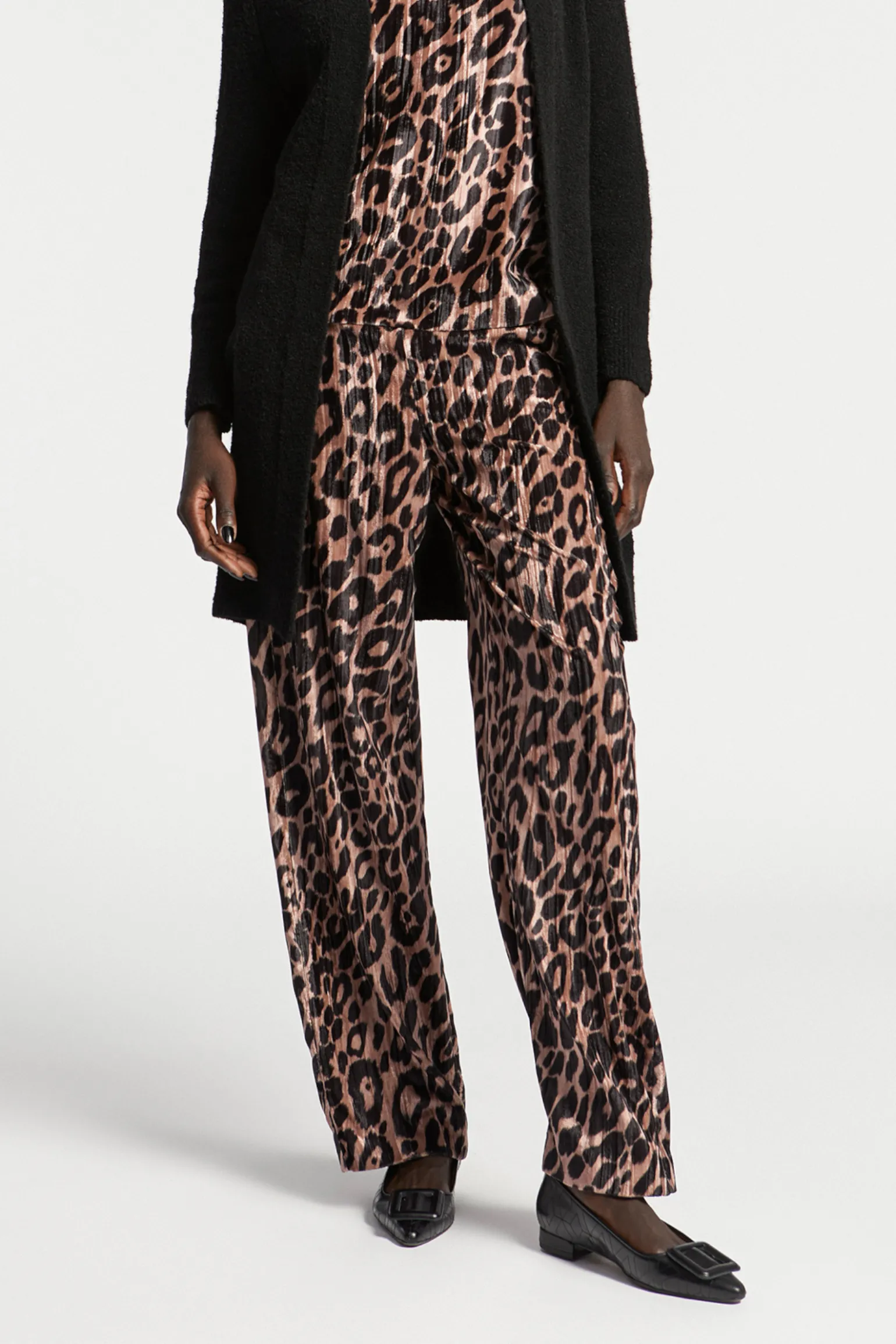 Broek met luipaardprint