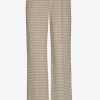 Broek met pied-de-poule print