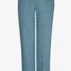 Broek met pied-de-poule print