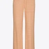 Broek met pied-de-poule print