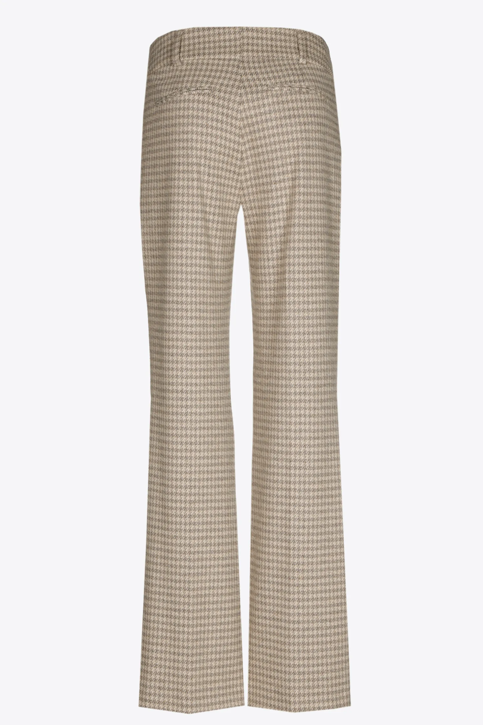 Broek met pied-de-poule print