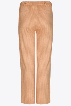 Broek met pied-de-poule print